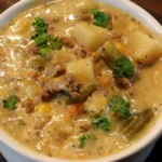 hamburger and potato soup