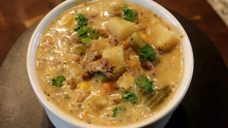 hamburger and potato soup